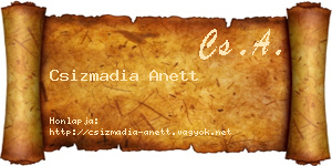 Csizmadia Anett névjegykártya